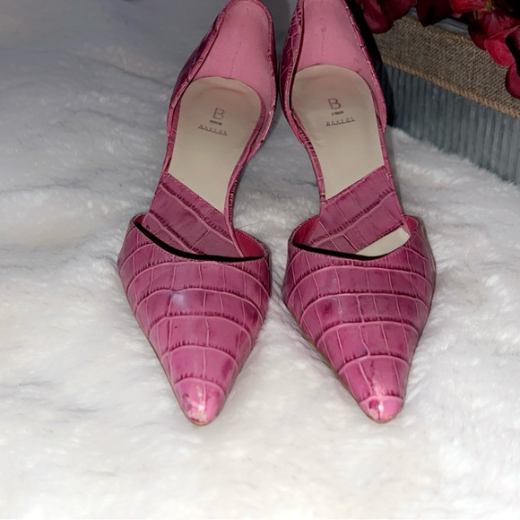 BAKERS Crump Pink Croc Leather Heel - Picture 2 of 8